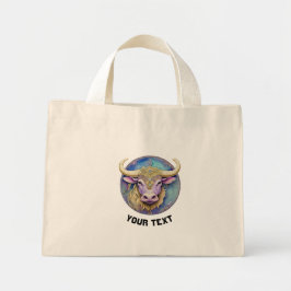 Bolsa Tote Mini Taurus Zodiac Personalizado