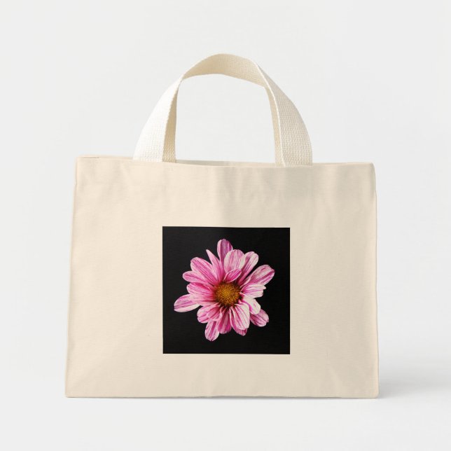 Bolsa Tote Mini Tcna da Flor Chrysanthemum (Frente)
