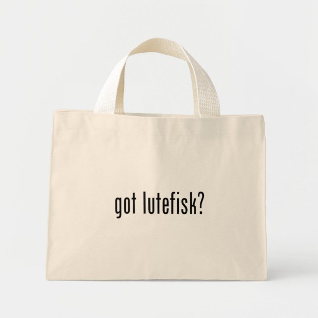 Bolsa Tote Mini tem lutefisk?saco (Frente)