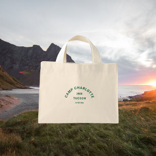 Bolsa Tote Mini Tema do Campo de Crest Verde Floresta - Bacheloret