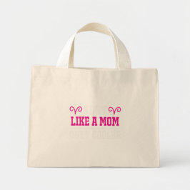 Bolsa Tote Mini Tia Como Uma Mãe Só Que Mais Legal Tipografia Rosa
