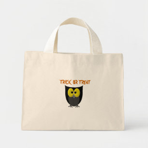 Bolsa Tote Mini Truque ou tratamento de coruja