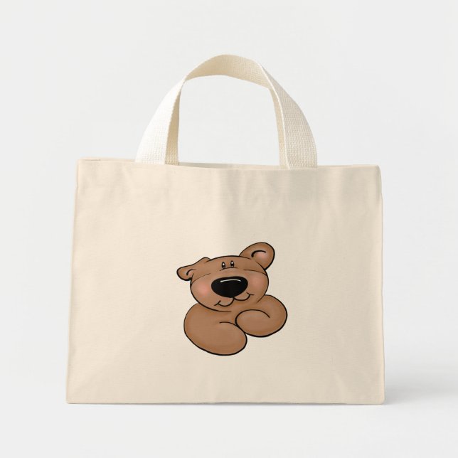 Bolsa Tote Mini Urso de Corda (Frente)