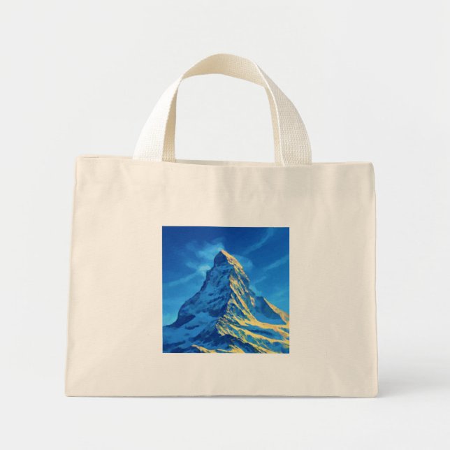 Bolsa Tote Mini Viagens vintage Zermatt (Frente)