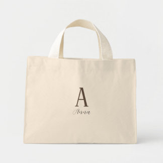 Bolsa Tote Mini Víbe de outono do Monograma