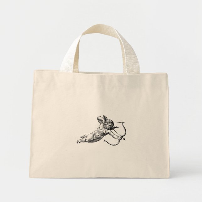 Bolsa Tote Mini Vintage Cherub Cupid Love Struck (Frente)