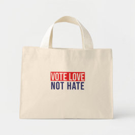 Bolsa Tote Mini Votar amor não odiar