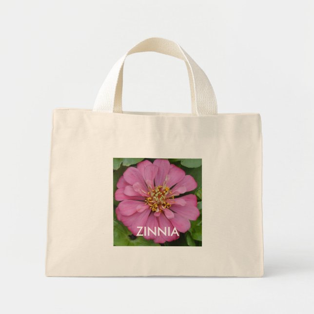 Bolsa Tote Mini ZINNIA - Carregar Todos, Rosa (Frente)