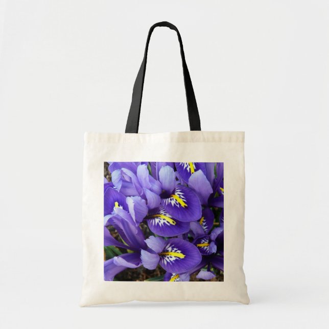 Bolsa Tote Miniatura Azul Levanta Primavera Floral (Frente)