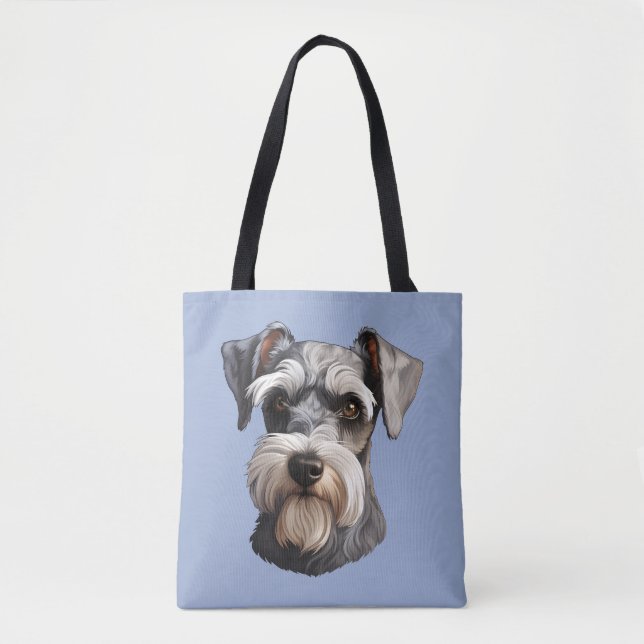 Bolsa Tote Miniatura Schnauzer (Frente)