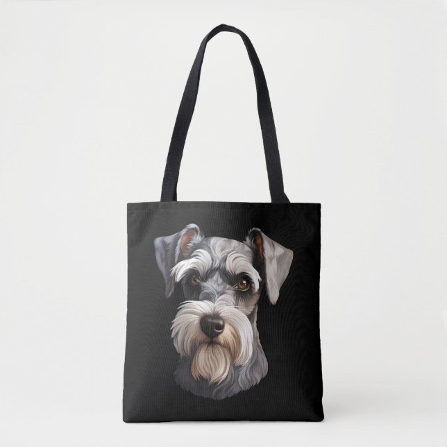 Bolsa Tote Miniatura Schnauzer (Frente)