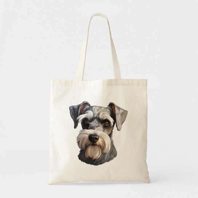 Bolsa Tote Miniatura Schnauzer (Frente)