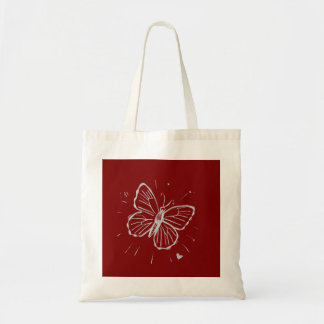 Bolsa Tote Minimal Butterfly T-Shirt – Elegant Simple Nature