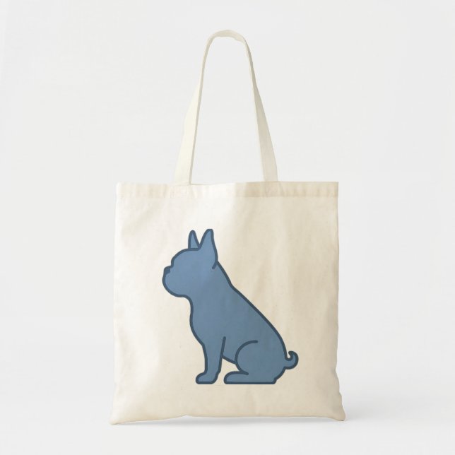 Bolsa Tote Minimal French Bulldog Design (Frente)