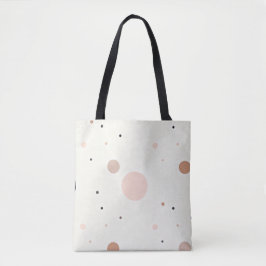 Bolsa Tote Minimal Winter Dot Pattern, Soft Cozy Neutrals
