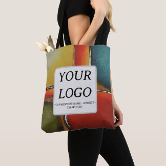 Bolsa Tote Minimalismo Bloqueio de Cores Promocional Empresar