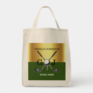 Bolsa Tote Minimalist Custom Elegant Golf Monogram
