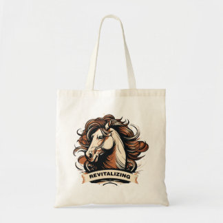 Bolsa Tote minimalist drawing of a horse