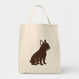 Bolsa Tote Minimalist French Bulldog Silhouette Dog Lover Des