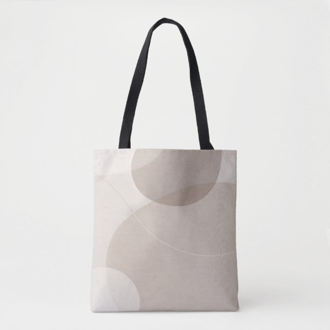 Bolsa Tote Minimalist Neutral Abstract (Frente)