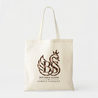 Bolsa Tote Minimalista Arte de Linha de Cisne Tela Elegante E