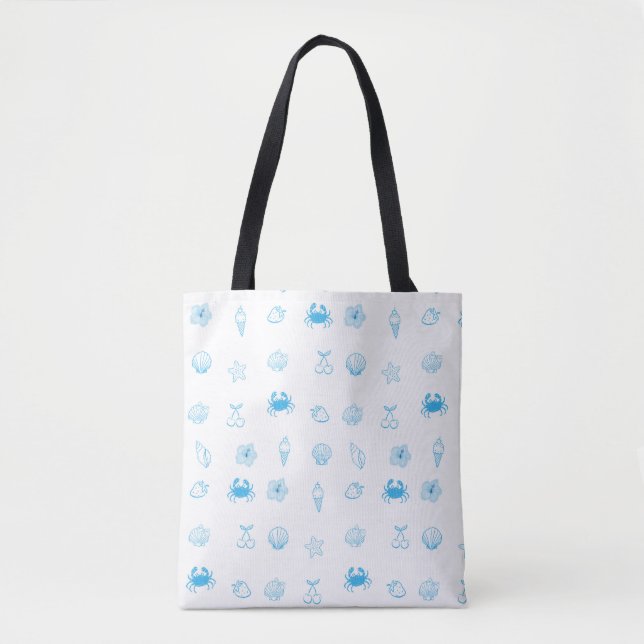 Bolsa Tote Minimalista da Praia Grega (Frente)