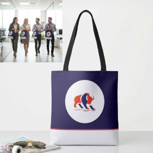 Bolsa tote minimalista de símbolo moderno