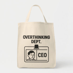 Bolsa tote minimalista engraçada CEO Dept. de Supe