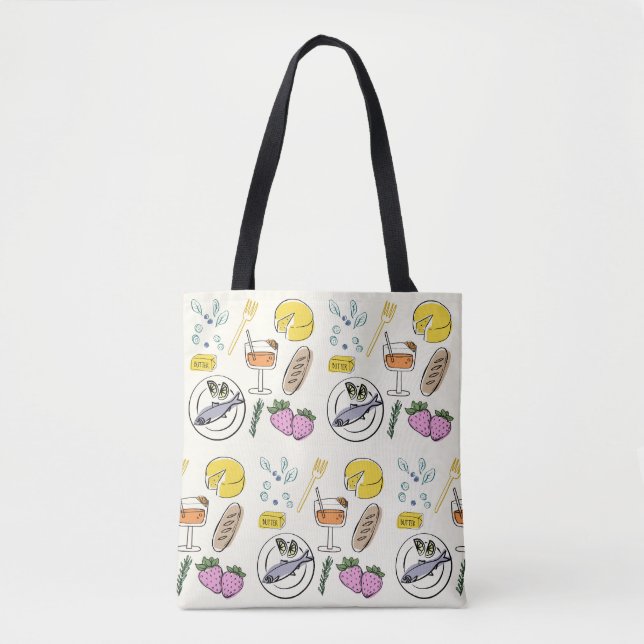 Bolsa Tote Minimalista Foodie (Frente)