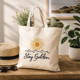 Bolsa Tote Minimalista Stay Golden