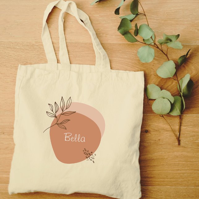 Bolsa Tote Mínimo de boho personalizado (Criador carregado)