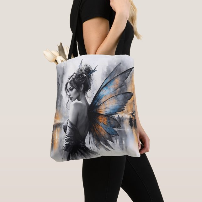 Bolsa Tote Mínimo de mortalha de asa graciosa (Close Up)