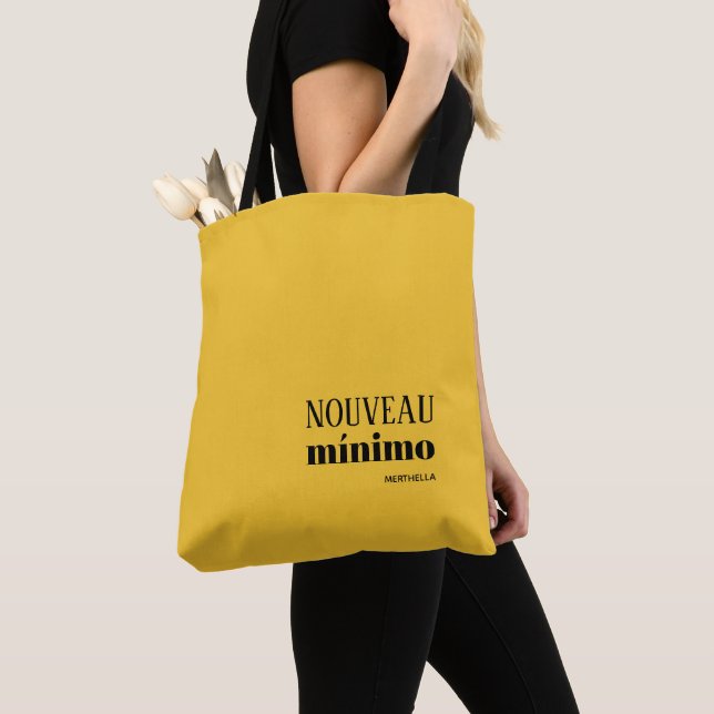 Bolsa Tote MINIMO Mínimo Amarelo NOUVEAU Personalizado (Close Up)