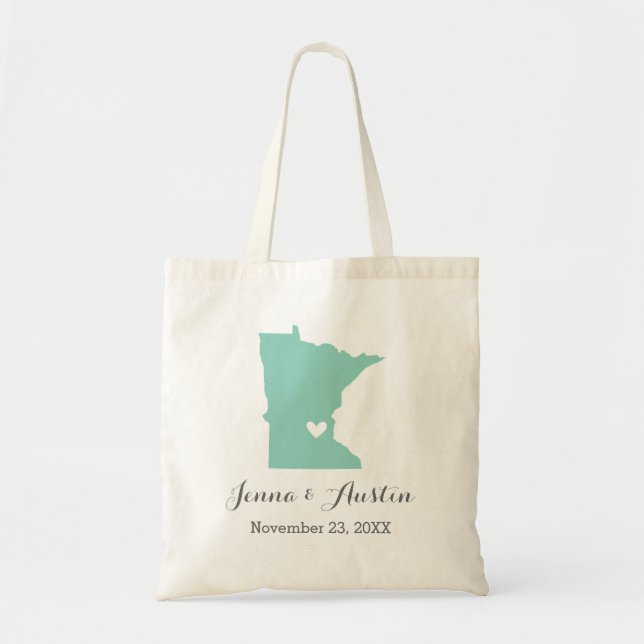Bolsa Tote Minnesota Wedding Welcome (Frente)