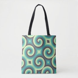 Bolsa Tote Mint Swirl Mosaico