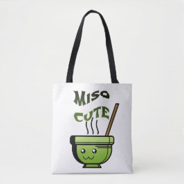 Bolsa Tote Miso Cute Vegan Humor