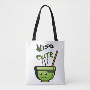 Bolsa Tote Miso Cute Vegan Humor