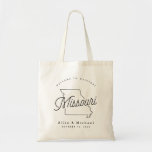 Bolsa Tote Missouri Wedding Tote Bag<br><div class="desc">Este bolsa do Missouri é perfeito para receber convidados da cidade para o seu casamento! Embale-o com guloseimas locais para um pacote de boas-vindas extra divertido.</div>