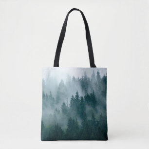 Bolsa Tote Mistura com floresta de abeto em hipster