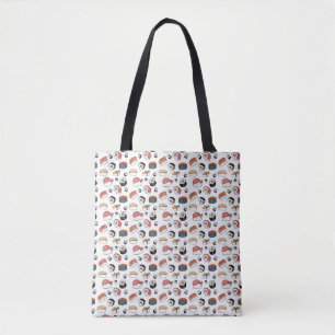 Bolsa Tote Mistura de Sushi Desenhada à Mão