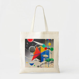 Bolsa Tote Mistura harmônica de texturas, gradientes