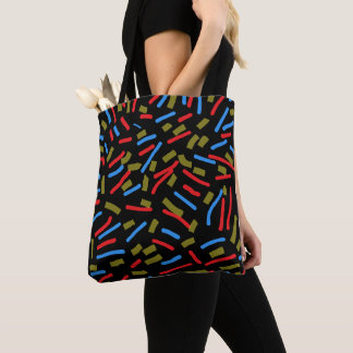 Bolsa Tote misturar cores com preto