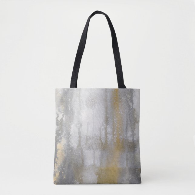 Bolsa Tote Misty Wilds Abstrato Watercolor Impressão (Frente)