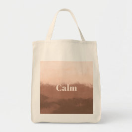 Bolsa Tote Mocha Watercolor Abstract