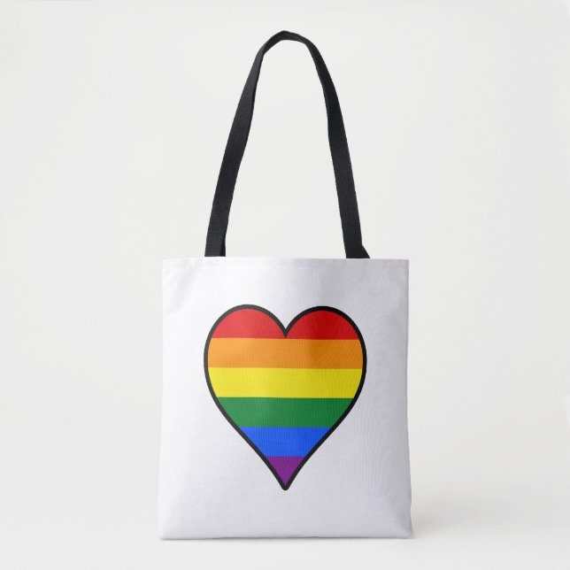 Bolsa Tote Mochila do orgulho LGBT (Frente)