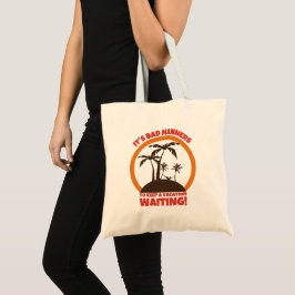 Bolsa Tote Mochileiro Viajante Divertido e Fofo 