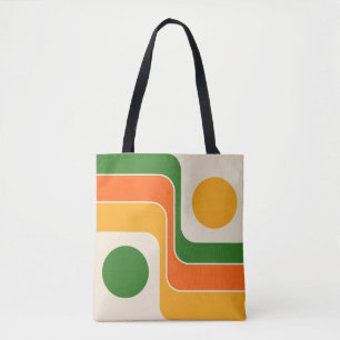 Bolsa Tote Mod Estilo Retro Geométrico dos Anos 70