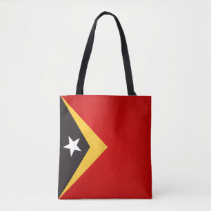 Bolsa Tote Moda da Bandeira do Timor-Leste Legal
