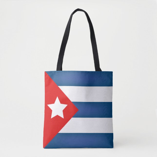 Bolsa Tote Moda da Bandeira legal Cuba (Frente)