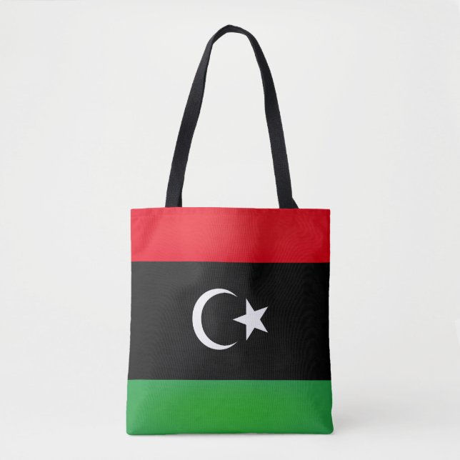 Bolsa Tote Moda da Bandeira legal da Líbia (Frente)